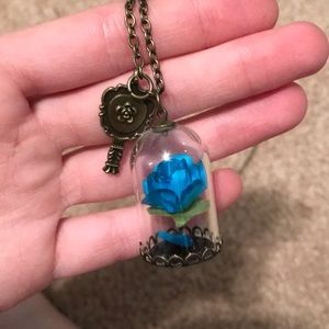 Beauty and the beast long necklace